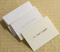 Oval Framed Informal Note Cards