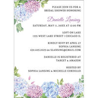 Hydrangea Blooms Invitations