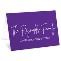 Stylish Script Folded Gift Enclosures