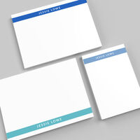 Seaside Stripe Flat Note Card Collection