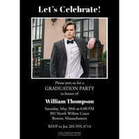 Bold Graduate Photo Invitations