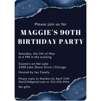 Blue Agate Invitations