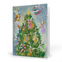 Angel Christmas Tree Folded Holiday Cards