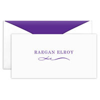 Graceful Swirl Folded Monarch Cards - Raised Ink