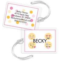 Emoji Girl Luggage Tags
