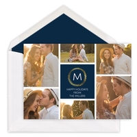 Foil Wreath Photo Cards