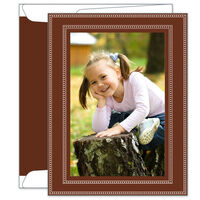 Brown Beaded Photo Cards