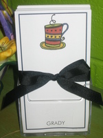 Coffee Cup Memo Sheets in Holder