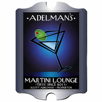 Vintage Martini After Hours Pub Sign