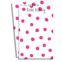 Shocking Pink Polka Dot Notepads