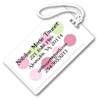 Pink-a-boo Luggage Tags