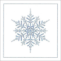 Snowflake Holiday Card with Inside Imprint
