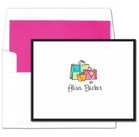 Girlie Business Foldover Note Cards