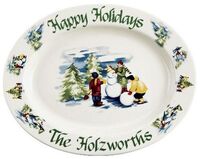 Nostalgic Personalized Holiday Platter