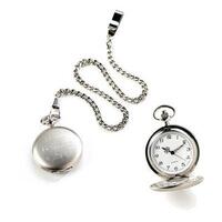 Brushed Silver Pocket Watches