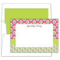 Block Provincial Pink Flat Note Cards