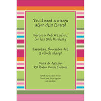 Colorful Stripe Invitations