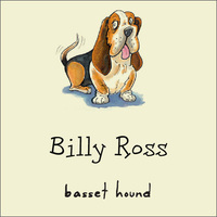 Basset Hound Gift Tag on Recycled Stock or Vinyl Label