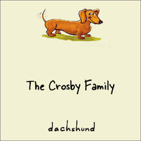 Daschund Gift Tag on Recycled Stock or Vinyl Label