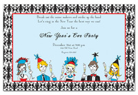 New Year's Heads Invitations