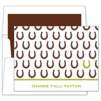 Horseshoe Repeat Folded Note Cards