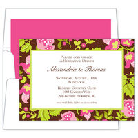 Floral Brown Invitations