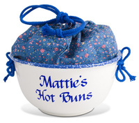 Personalized Bun Warmer with Cotton Bag