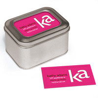 Letters Calling Cards in Tin Holder