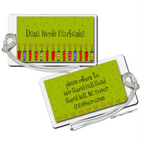 Garden of Flowers & Dots Luggage Tags