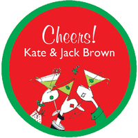 Cheerful Holiday Gift Stickers