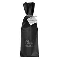 Black and Silver Wine Bag Ensemble Set