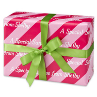 Pixie Pink Personalized Gift Wrap