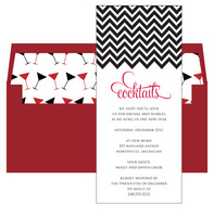 Graphic Cocktails Invitation