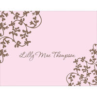 Pink Vine Note Cards