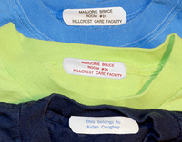 Wide Iron-On Clothing Name Labels