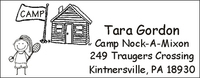 1-Person Camp Address Labels