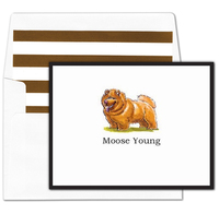 Chow Chow Foldover Note Cards