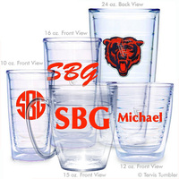 Chicago Bears With Bear Head Logo Personalized Tumblers