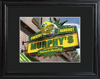 Green Bay Packers Pub Sign with Wood Frame