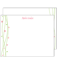 Maria Louise White Flat Note Cards