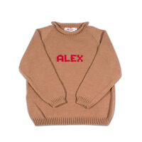 Personalized Cozy Name Knit Cotton Sweaters