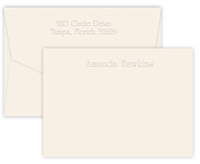 Edwardian Flat Note Cards on Triple Thick Stock