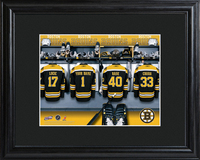 NHL Boston Bruins Locker Room Photo