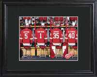 NHL Detroit Red Wings Locker Room Photo