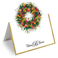 Karen Wreath Die Cut Personalized Placecards