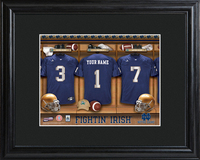 Notre Dame Fighting Irish Football Locker Room Photo