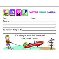 Girl Camp Fill In Note Cards