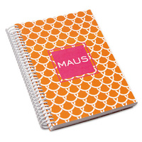 Orange Scallop Spiral Notebooks