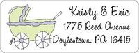 Baby Carriage Return Address Labels