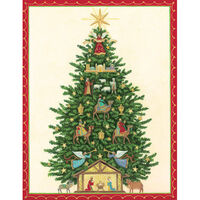 Nativity Tree Holiday Cards